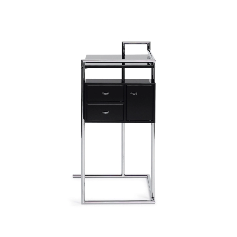 Table d'appoint guéridon PETITE COIFFEUSE Noir CLASSICON