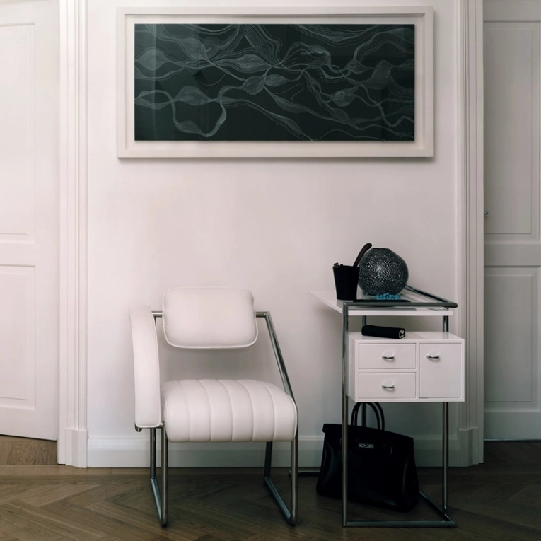 Table d'appoint guéridon PETITE COIFFEUSE Blanc CLASSICON