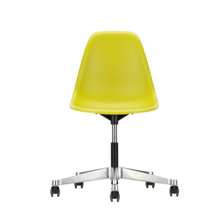 Fauteuil de bureau EAMES PLASTIC SIDE CHAIR PSCC Moutarde RE VITRA