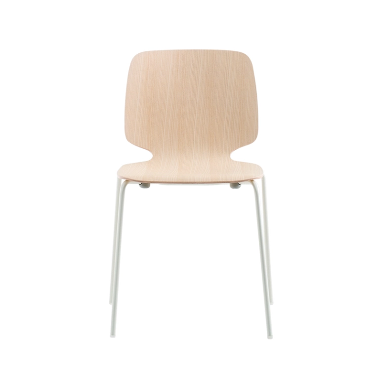 Chaise BABILA 2710 Frêne blanchi/ blanc PEDRALI