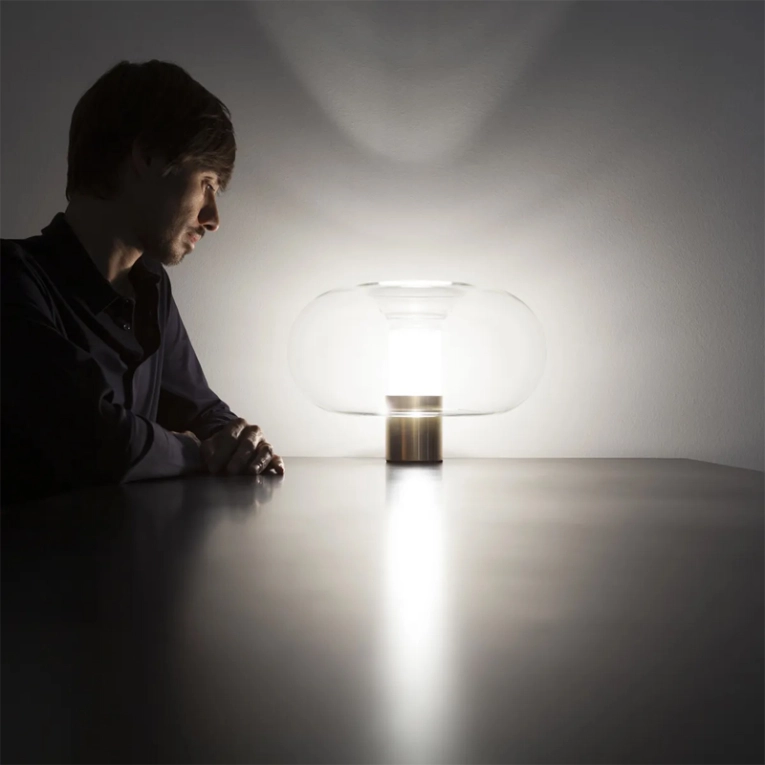 Lampe à poser FONTANELLA GRANDE Noir FONTANA ARTE