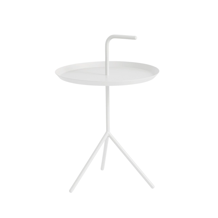 Table d'appoint guéridon DLM Blanc HAY