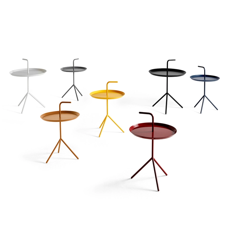 Table d'appoint guéridon DLM Blanc HAY