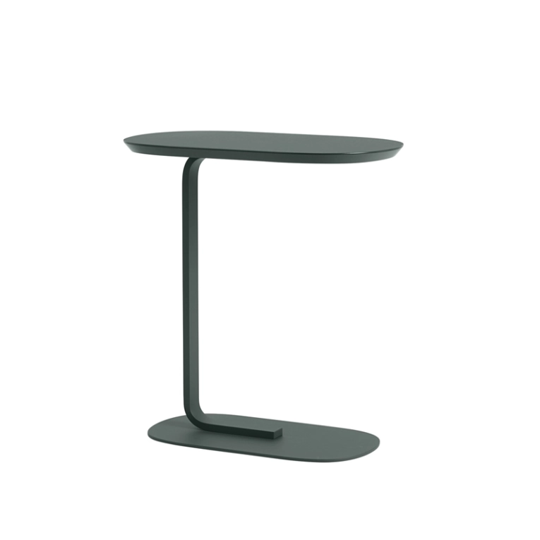 Table d'appoint guéridon RELATE Vert foncé MUUTO