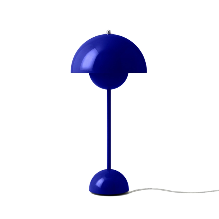 Lampe à poser FLOWERPOT VP3 Bleu cobalt AND TRADITION