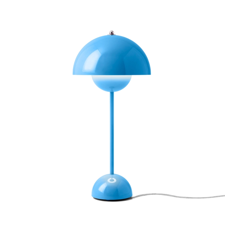 Lampe à poser FLOWERPOT VP3 Bleu swim AND TRADITION