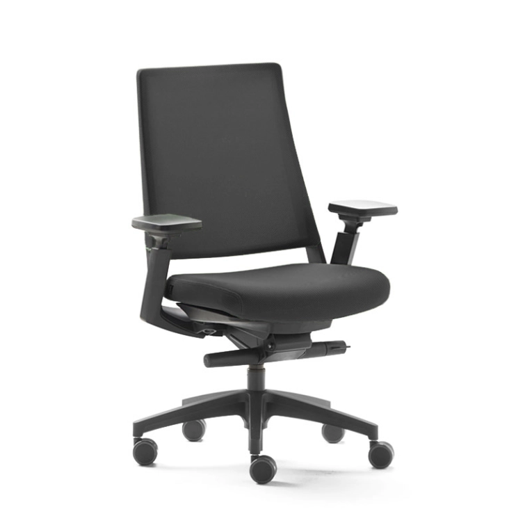 Fauteuil de bureau KINEO Phoenix noir 21009/ résille noire SILVERA PRO