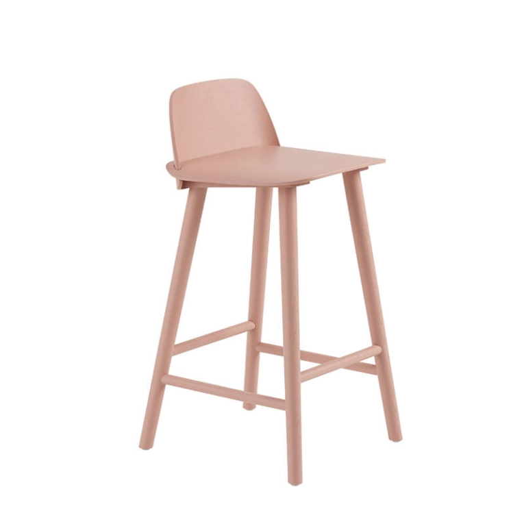 Tabouret haut NERD BARSTOOL Rose MUUTO