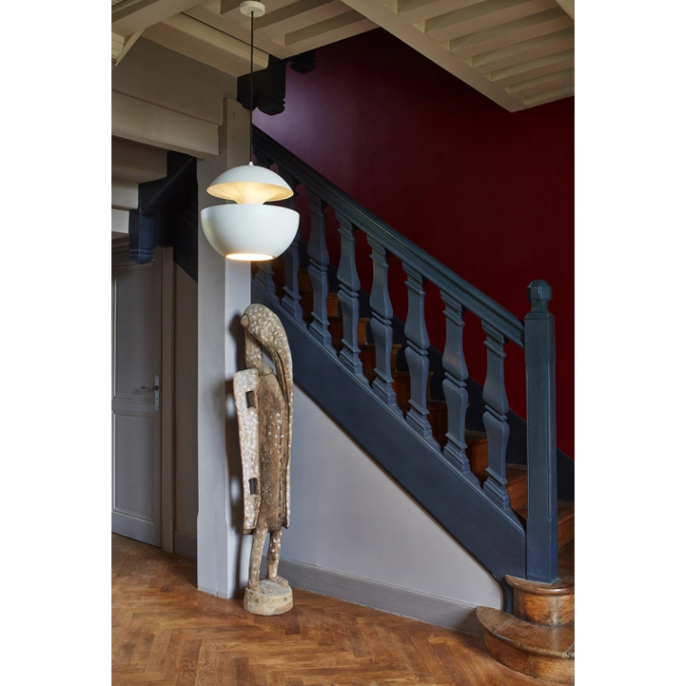 Suspension HERE COMES THE SUN 450 Blanc & cuivre DCW EDITIONS