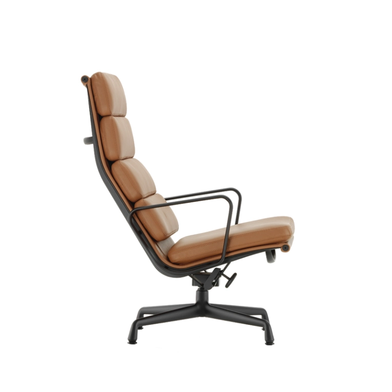 Fauteuil SOFT PAD EA 222 Cuir Premium F Cognac VITRA