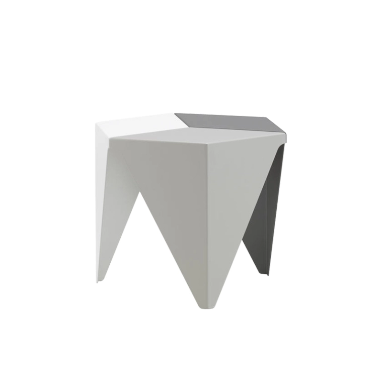 Table d'appoint guéridon PRISMATIC Gris clair 3 tons VITRA