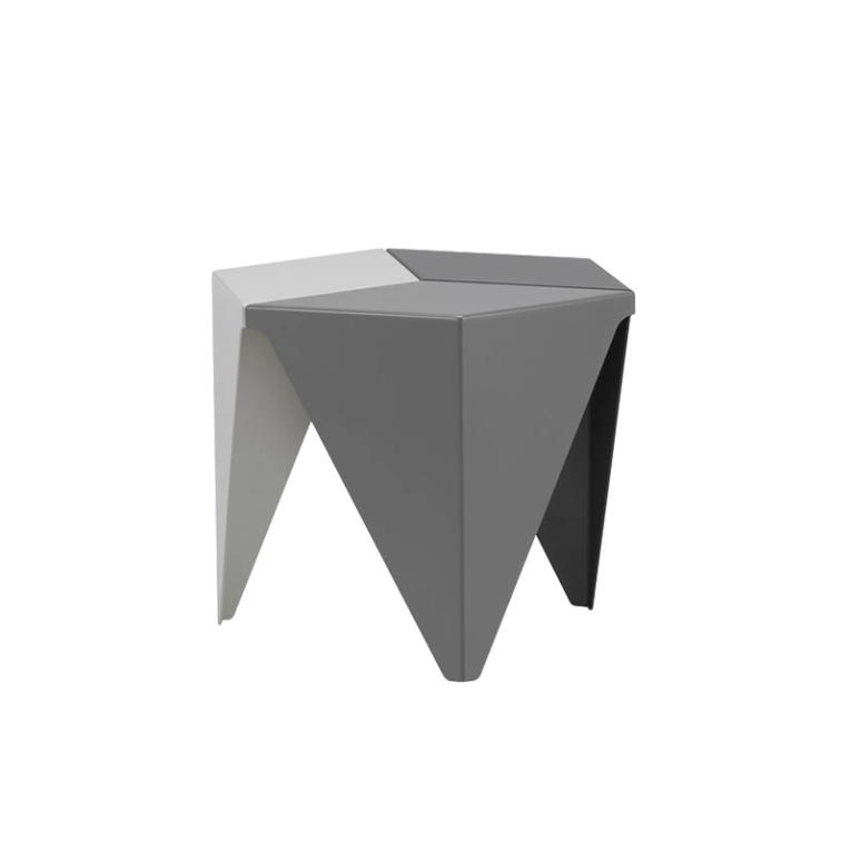 Table d'appoint guéridon PRISMATIC Gris 3 tons VITRA