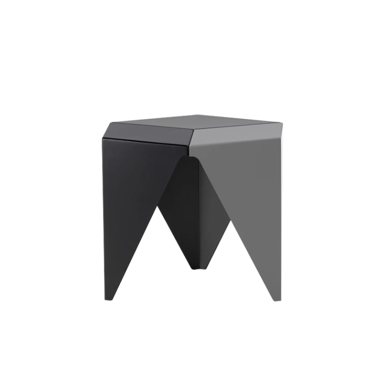 Table d'appoint guéridon PRISMATIC Gris foncé 3 tons VITRA