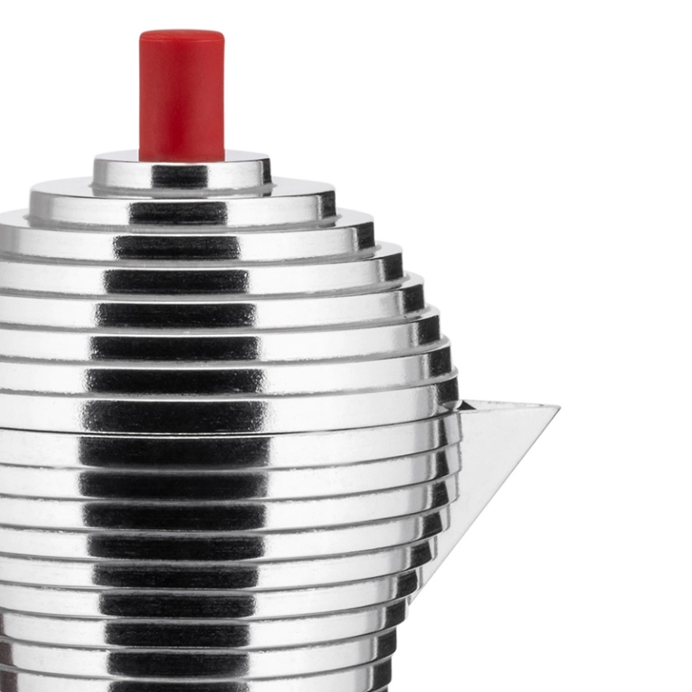 Café & Thé Cafetière expresso PULCINA 6 tasses Rouge ALESSI