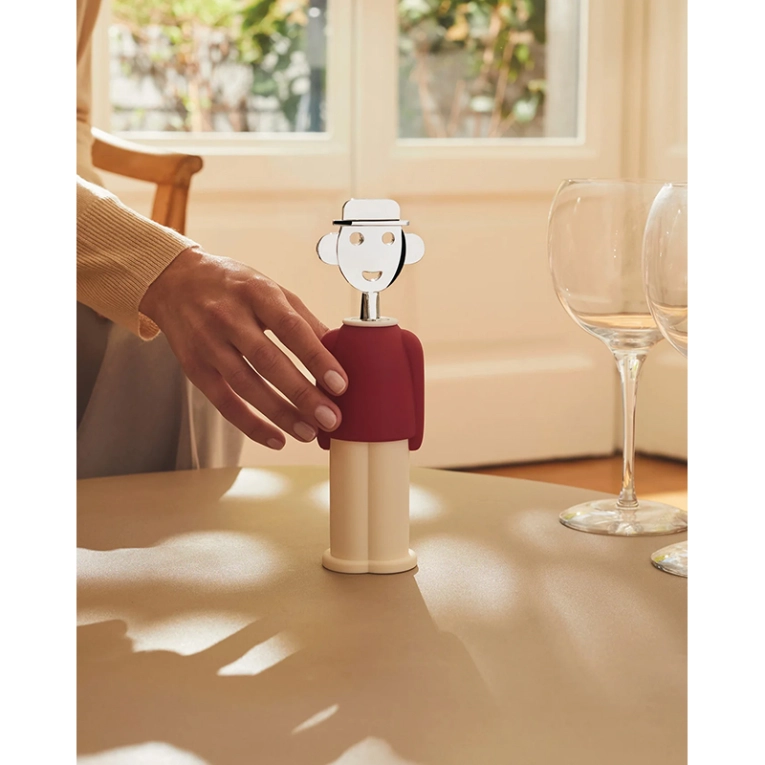 Accessoire de cuisine Tire-bouchon ALESSANDRO M. Bleu clair et rouge ALESSI