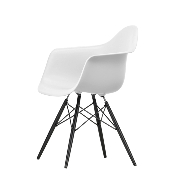 Chaise EAMES PLASTIC ARMCHAIR DAW Cotton white RE VITRA