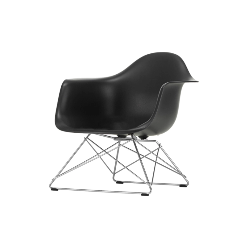 Fauteuil EAMES PLASTIC ARMCHAIR LAR Noir RE VITRA