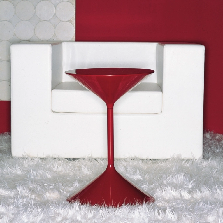 Table d'appoint guéridon TEMPO Orange ZANOTTA