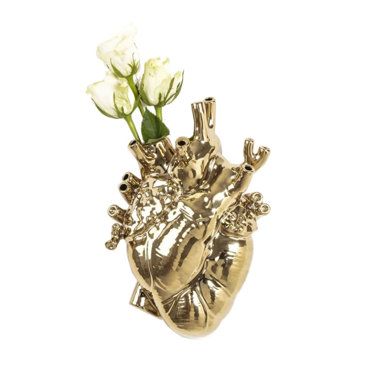 Vase LOVE IN BLOOM Or SELETTI