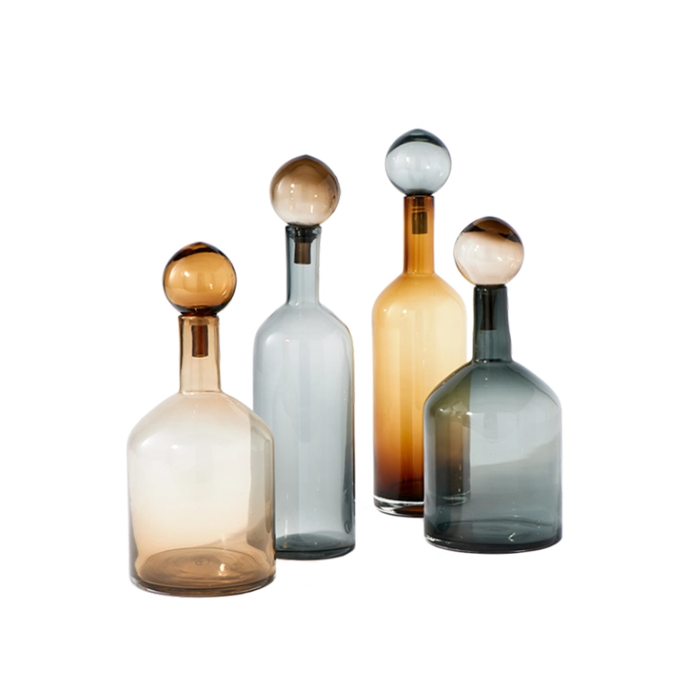 Carafe & verre Set de 4 Carafes BUBBLES AND BOTTLES L Cognac POLS POTTEN
