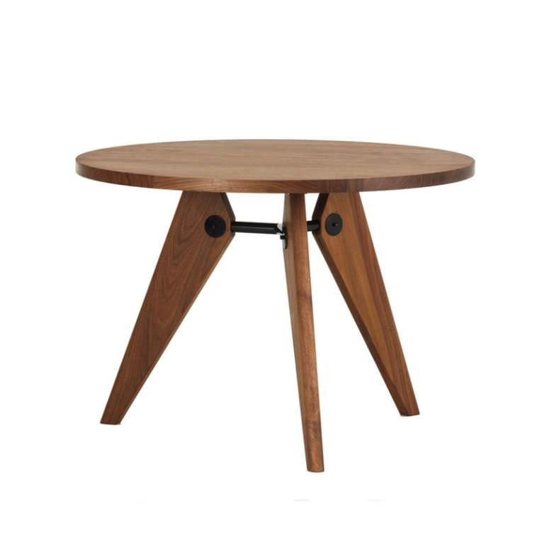 Table GUERIDON 105 Noyer VITRA