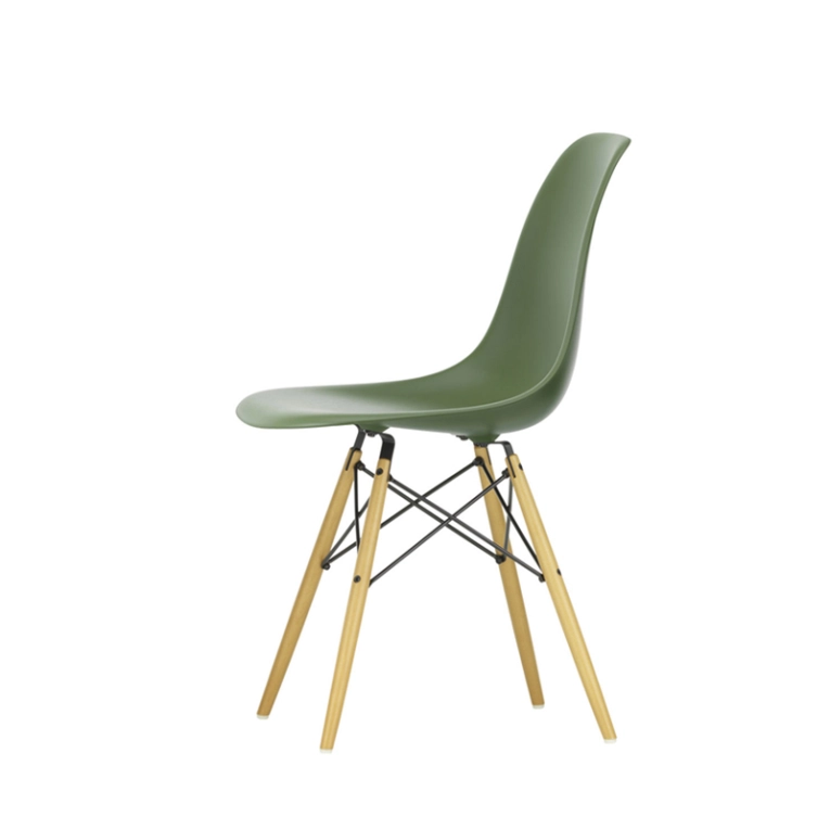 Chaise EAMES PLASTIC CHAIR DSW érable nuance de jaune Forêt RE VITRA