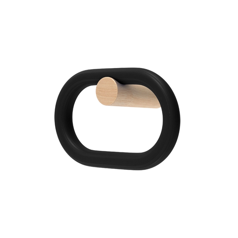 Patère Design Patère FERNAND Horizontale Noir HARTO