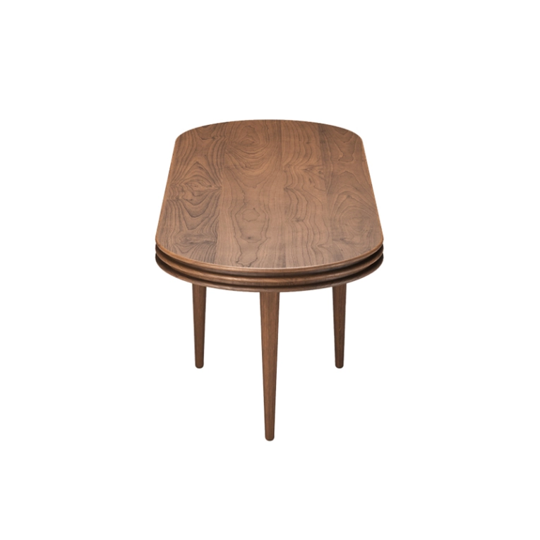 Table basse GROOVE OVAL H 45 Chêne fumé huilé DK3