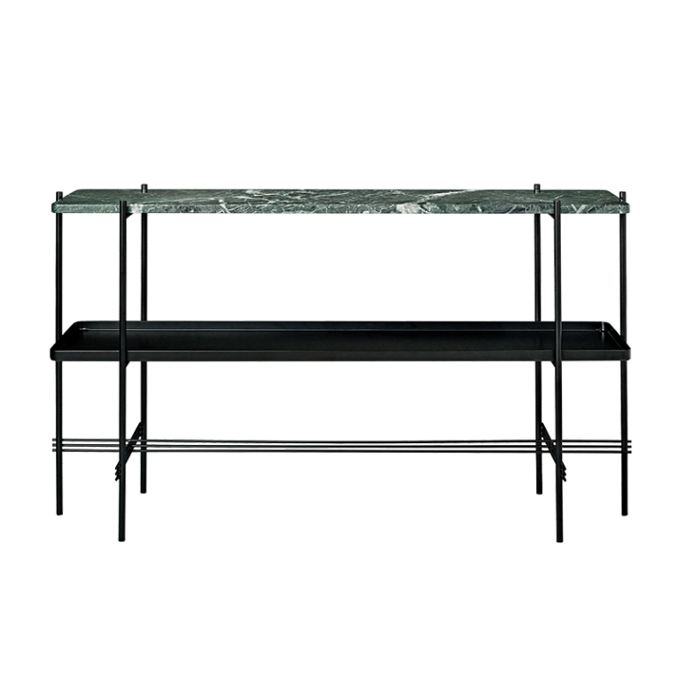 Console TS H 72 avec plateau Marbre Guatemala vert GUBI