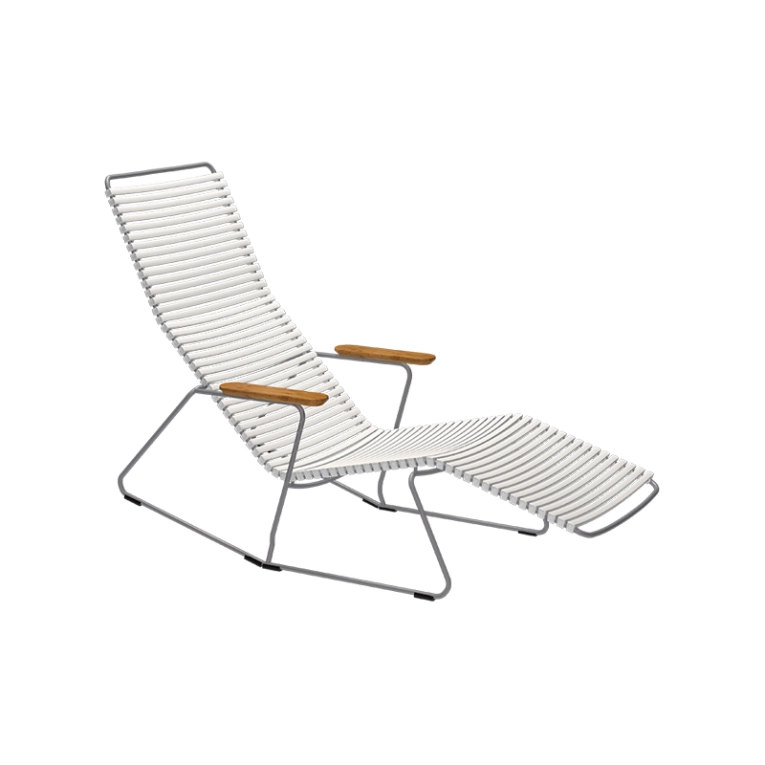Bain de soleil, chaise longue et hamac Sunrocker CLICK Blanc HOUE
