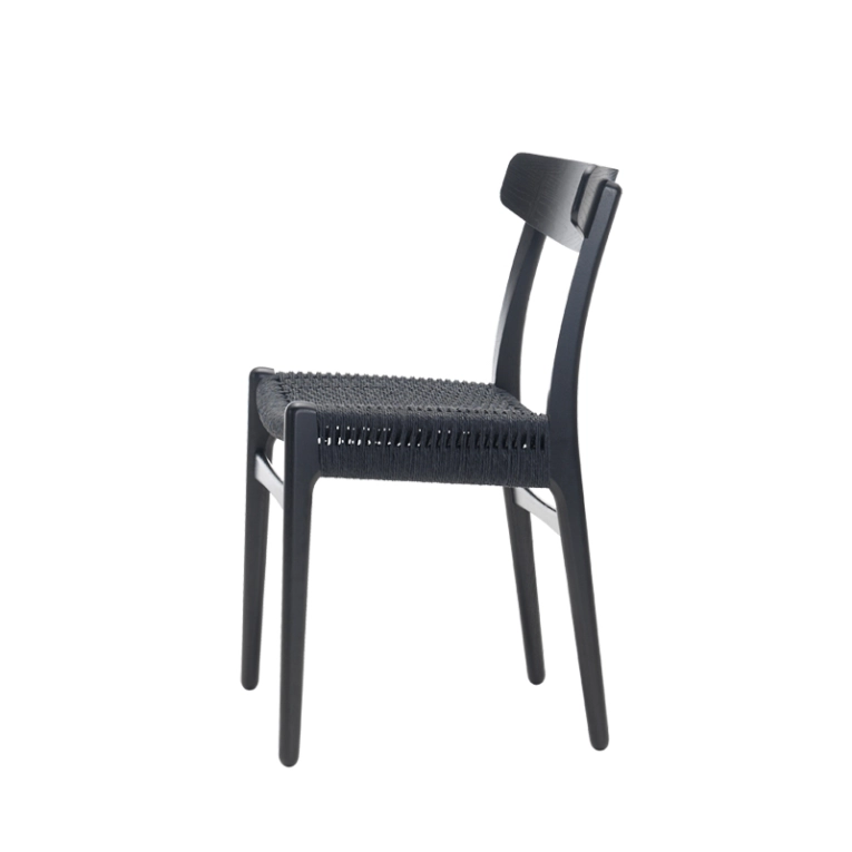 Chaise CH23 Chêne noir/ corde noire CARL HANSEN