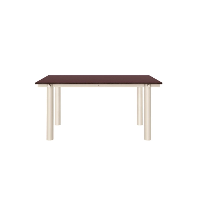 Table ATURA 160x90 Bordeaux Pieds Gris FERM LIVING