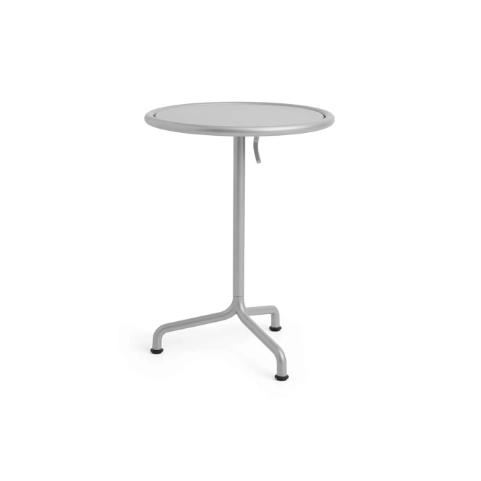 Outdoor Table DEVILLE Ø55 Silver grey HAY