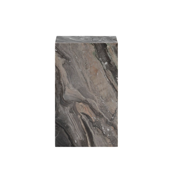 Side Table PLINTH TALL Grey Galaxy Marble AUDO COPENHAGEN