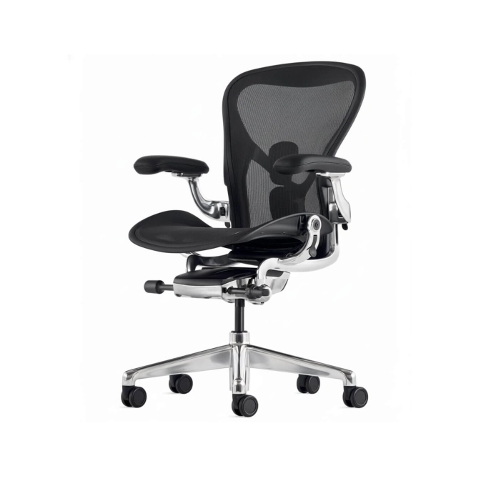 AERON Noir / Aluminium poli HERMAN MILLER