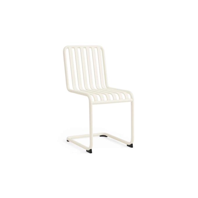 Chaise extérieure PALISSADE CANTILEVER Blanc crème HAY