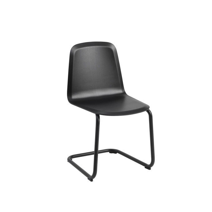 Chaise BRINK pieds luge Noir MUUTO