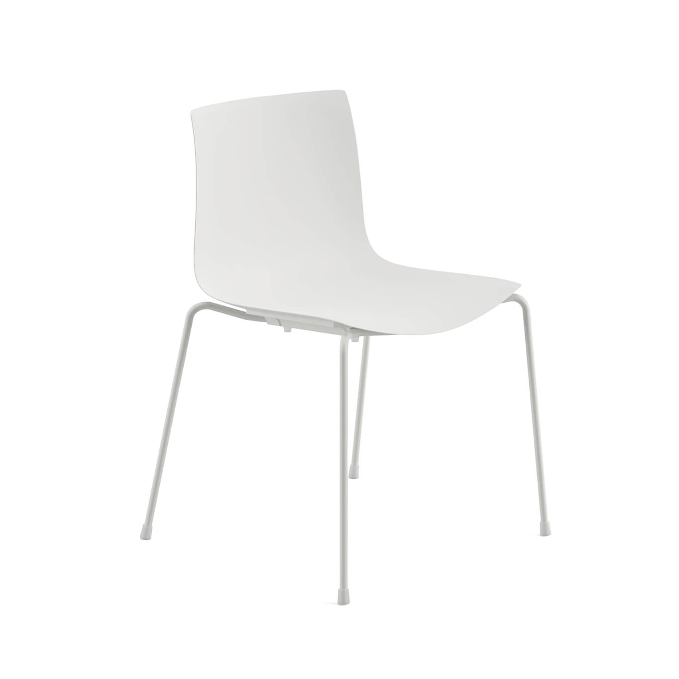Chaise CATIFA RE 46 4 pieds Blanc lune ARPER