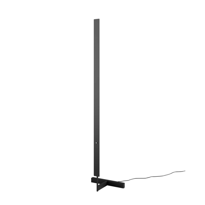 Lampadaire F-MODEL Acier inoxydable Noir ANOUR