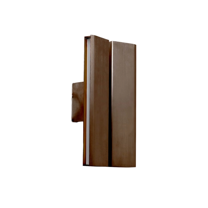 Wall light PAPILIO DOUBLE Browned Brass ANOUR