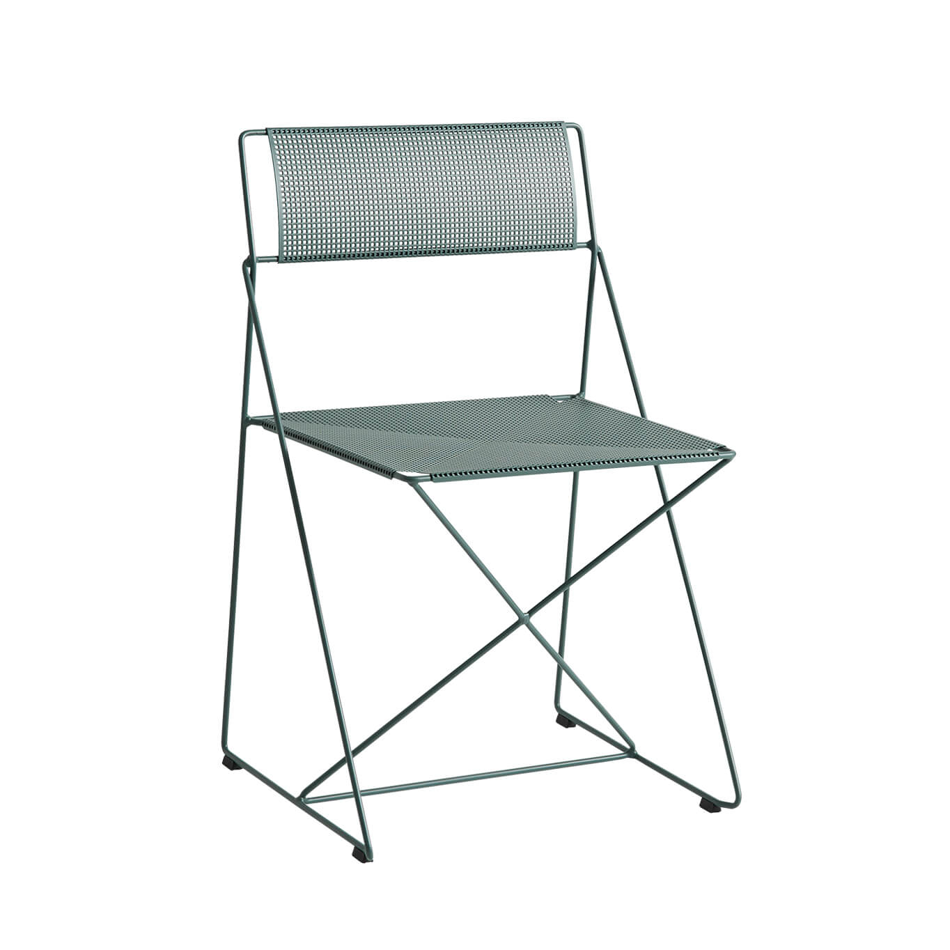 Outdoor Chair and Small Lounge Chair X-LINE moss HAY