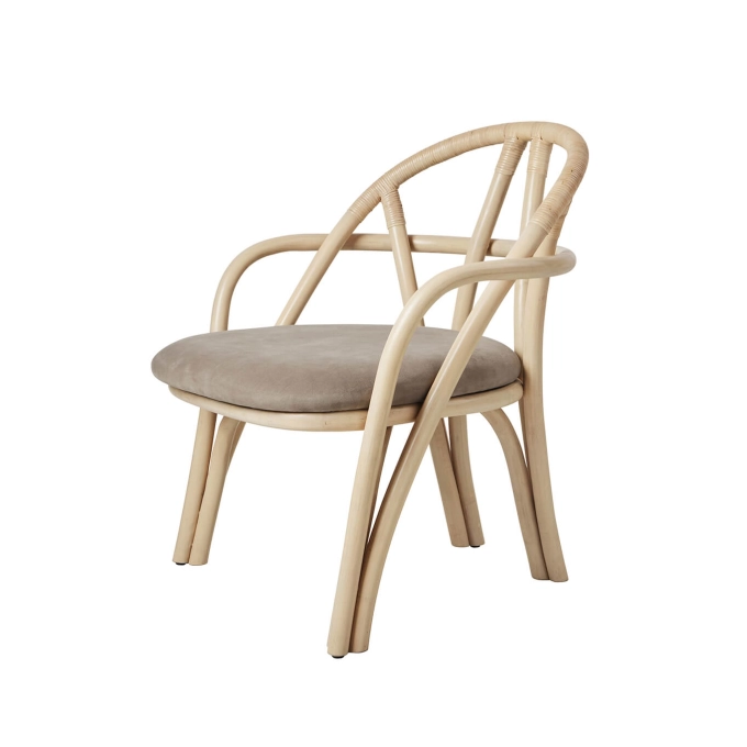 Fauteuil BISTRA Rotin naturel / Fustagno 002 GUBI