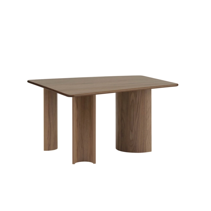 Table RE-NORM 130x120 Noyer laqué MUUTO