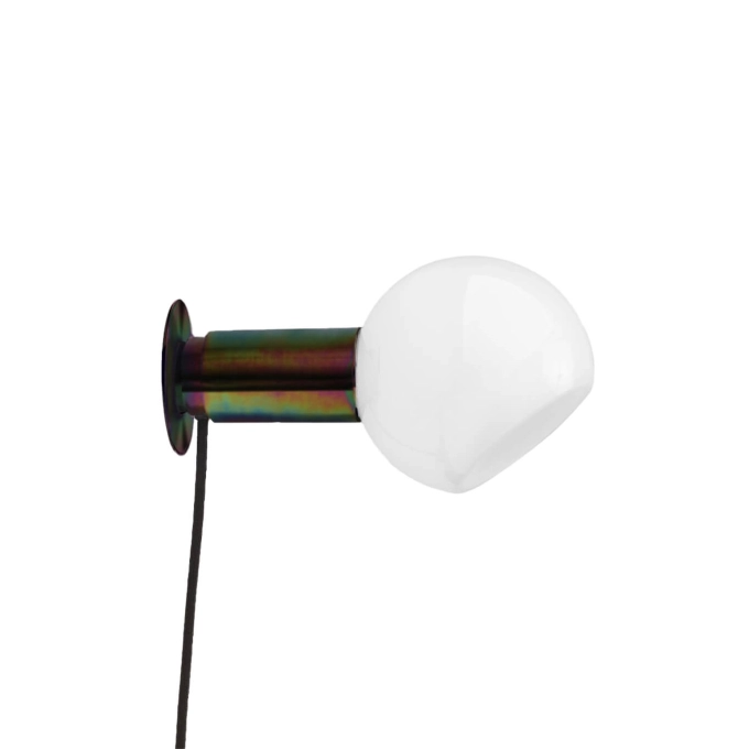 Applique DONYA avec prise Chrome Opale Foncé ANOUR