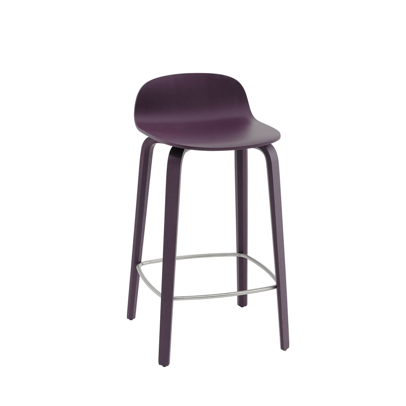 Bar Stool VISU BARSTOOL Dark plum MUUTO