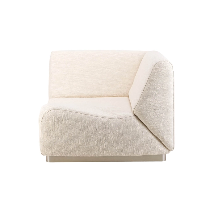 Sofa ROTONDO Corner module Fabric Tramé Cream THE SOCIALITE FAMILY