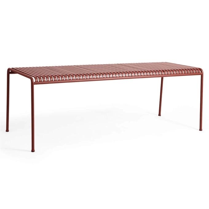 Outdoor Table PALISSADE W 220 Red iron HAY