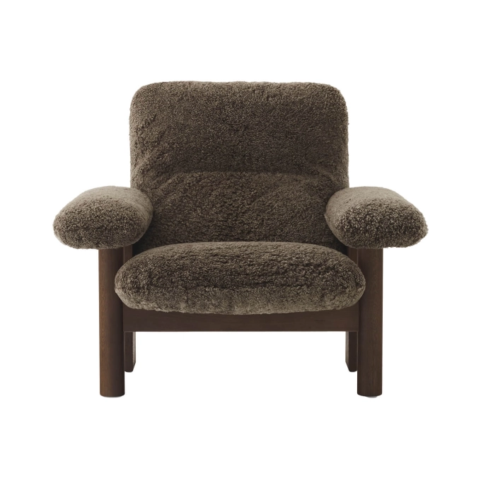 Easy chair BRASILIA High Back Walnut/ Sheepskin Root AUDO COPENHAGEN