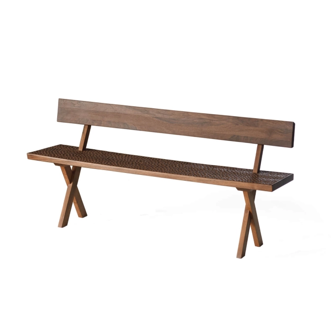 Designer Bench TOUCH Walnut ZANAT