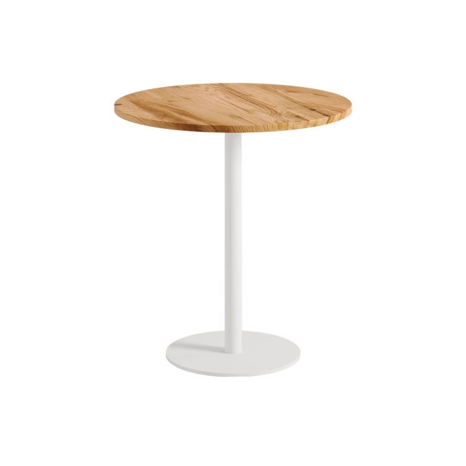 Table MOKA Chêne/Blanc Crème Ø 70 TIPTOE